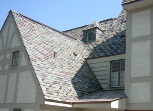 sloped slate roof